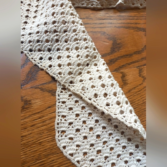 Vintage handmade lace macrame collar - Picture 5 of 8